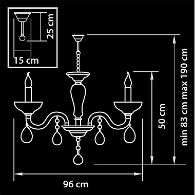 Подвесная люстра Osgona Artifici 719108