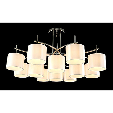 Потолочная люстра Crystal Lux Sergio PL8+4 Nickel