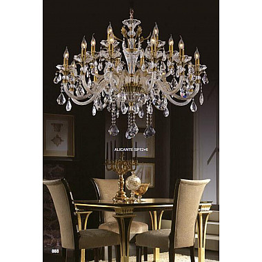 Подвесная люстра Crystal Lux Alicante SP12+6