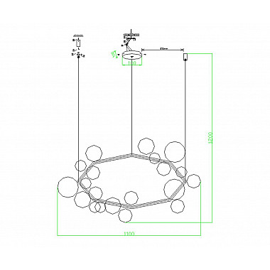 Подвесная люстра Kink Light Иона 09408-21,19