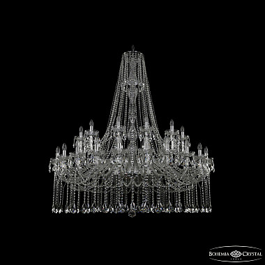 Подвесная люстра 1413 1413/24+12/530/h-160 Ni