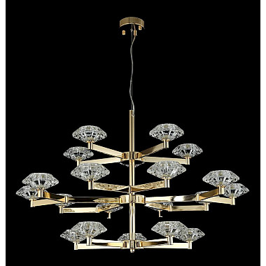 Подвесная люстра Crystal Lux Rebeca SP5+10+5 Gold