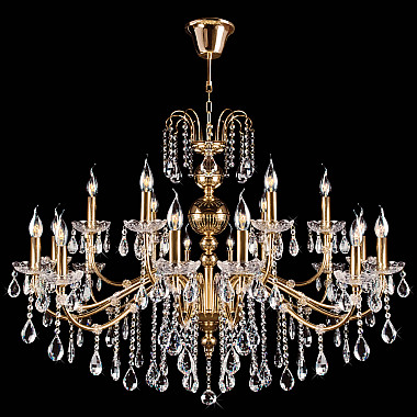 Подвесная люстра 3600 3600/18 золото