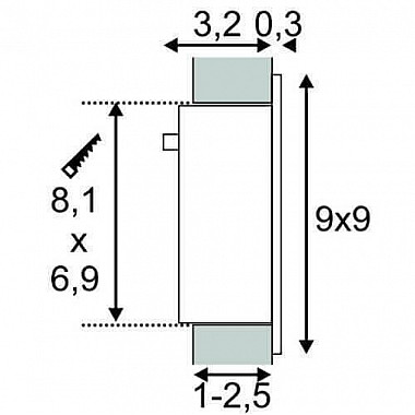 Встраиваемый светодиодный светильник SLV Frame Curve Led 113290