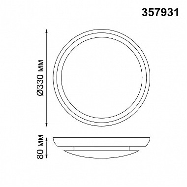 Потолочный светодиодный светильник Novotech Cail 357931