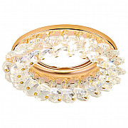 Встраиваемый светильник Ambrella light Crystal K206 CL/G