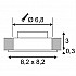 Встраиваемый светодиодный светильник SLV New Tria Led DL Square Set 113961