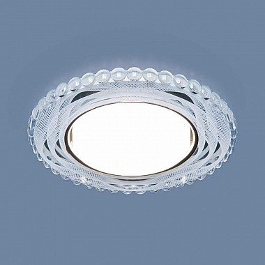 Встраиваемый светильник Elektrostandard 3036 GX53 SL/WH зеркальный/белый 4690389148996