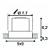 Встраиваемый светодиодный светильник SLV New Tria Led DL Square Set 113886