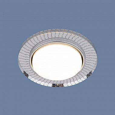 Встраиваемый светильник Elektrostandard 3033 GX53 CL/SL прозрачный/серебро 4690389142413