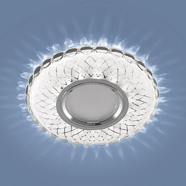 Встраиваемый светильник Elektrostandard 2244 MR16 SL/WH зеркальный/белый 4690389148897