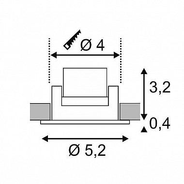 Встраиваемый светодиодный светильник SLV New Tria Mini DL Round Set 113970