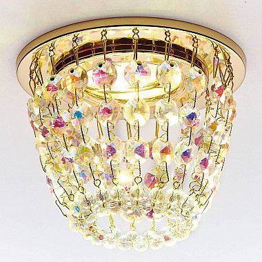 Встраиваемый светильник Ambrella light Crystal K2075 G/PR
