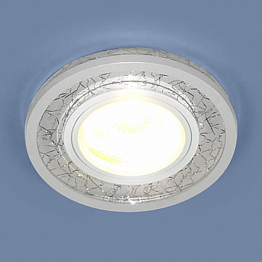 Встраиваемый светильник Elektrostandard 7020 MR16 WH/SL белый/серебро 4690389099335
