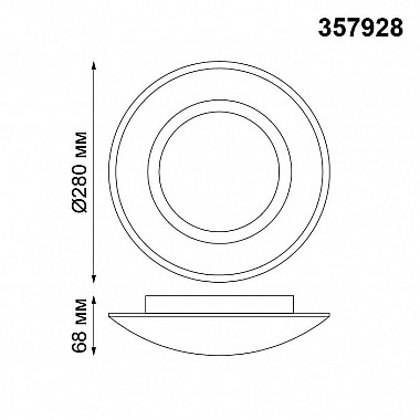 Потолочный светодиодный светильник Novotech Cail 357928