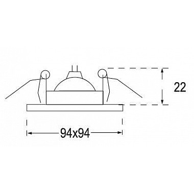 Встраиваемый светильник IMEX IL.0024.0229