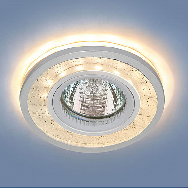 Встраиваемый светильник Elektrostandard 7020 MR16 WH/SL белый/серебро 4690389099335