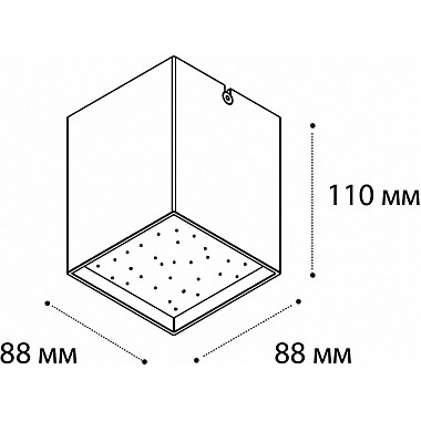 Точечный светильник DL 3028 DL 3028 black 3000K
