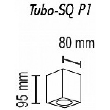 Точечный светильник Tubo Tubo8 SQ P1 25