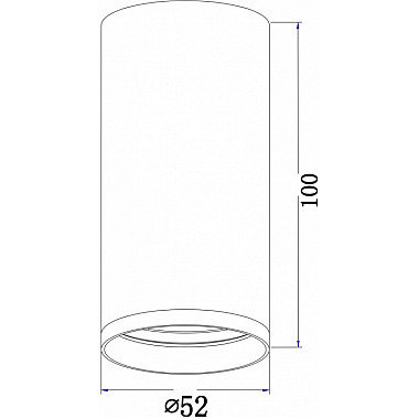 Точечный светильник FOCUS S C052CL-01BS