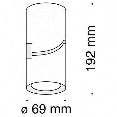 Точечный светильник Tube C019CW-01W4K