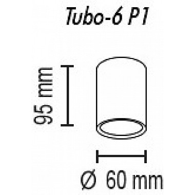 Точечный светильник Tubo Tubo6 P1 25