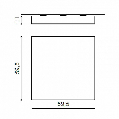 Накладной светильник Azzardo Panel 60 3000K AZ1272