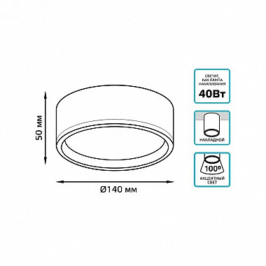 Точечный светильник Overhead HD040