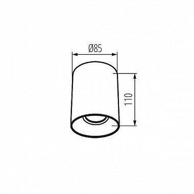 Накладные точечные светильники Kanlux RITI GU10 B/G 27571