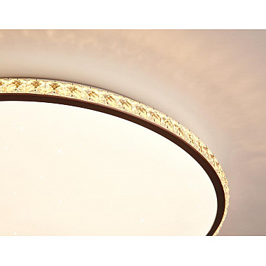 Потолочный светодиодный светильник Ambrella light Orbital Crystal FF71