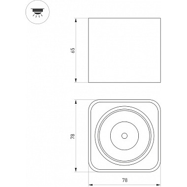 Точечный светильник DICE 046631