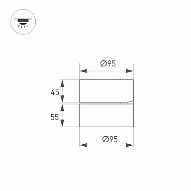 Точечный светильник RONDO FLAP 026481