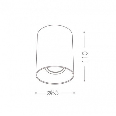 Накладные точечные светильники Kanlux RITI GU10 W/G 27570
