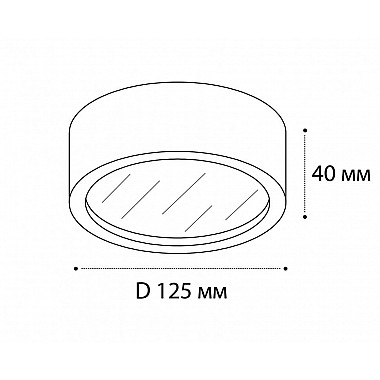 Потолочный светодиодный светильник Italline M04-525-125 black 4000K