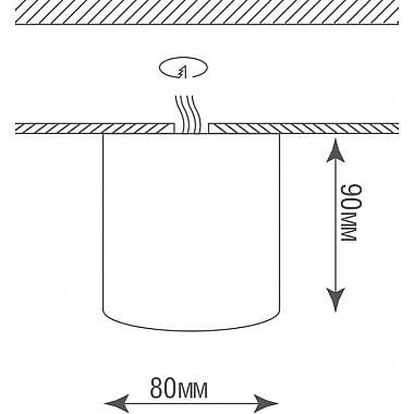 Точечный светильник Basis DL18613R1B