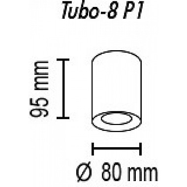 Точечный светильник Tubo Tubo8 P1 20