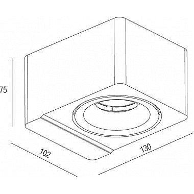 Точечный светильник Marta DL18620/01WW-R White