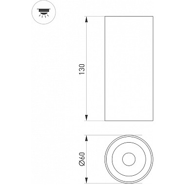Точечный светильник GABI SURFACE 050715