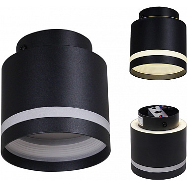 Точечный светильник 53001-9.5-001IL GX53+LED3W BK