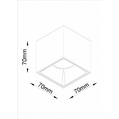 Точечный светильник Cover C065CL-L12W3K
