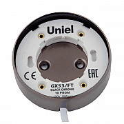 Потолочный светильник Uniel GX53/FT Black Chrome UL-00003735