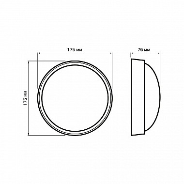 Настенно-потолочный светодиодный светильник Gauss Qplus 142411215-S