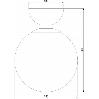 Настенно-потолочный светильник Bubble 30197/1 белый