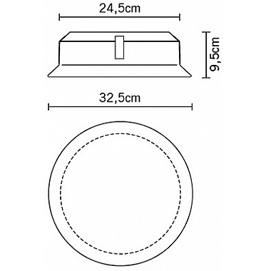 Настенно-потолочный светильник Luna D58G0200