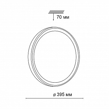 Настенно-потолочный светодиодный светильник Sonex Tasta 3065/36L
