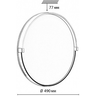 Настенно-потолочный светильник Olidi White 7646/EL