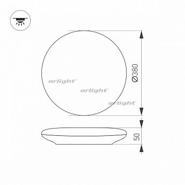 Настенно-потолочный светильник CL-FRISBEE 030108