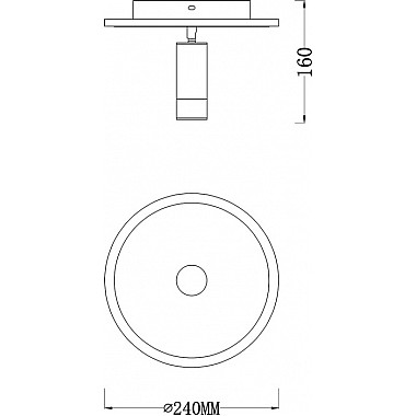 Настенно-потолочный светильник 20046LED 20046SMA/01LED WH