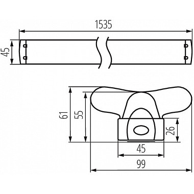 Настенно-потолочный светильник ALDO 26365