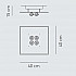 Настенно-потолочный светильник Shiraz PLSHIRAMCSCRR7S